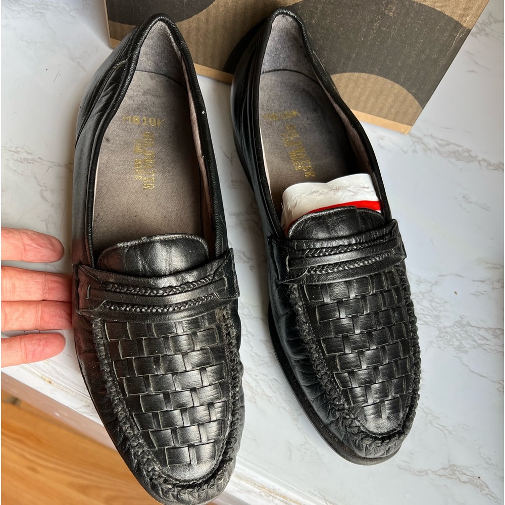Gold Water Mens leather loafers size 11 very good condition